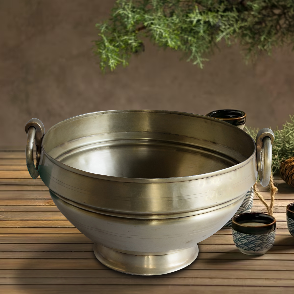 Joris brass pot as stylish accent piece for elevated home interior