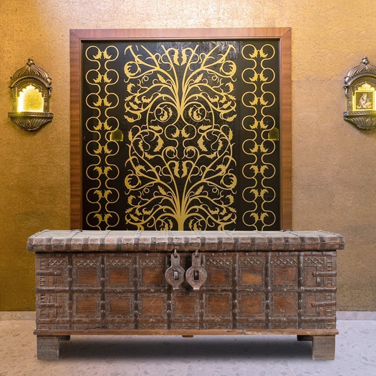 Functional vintage décor item combining charm and practical use