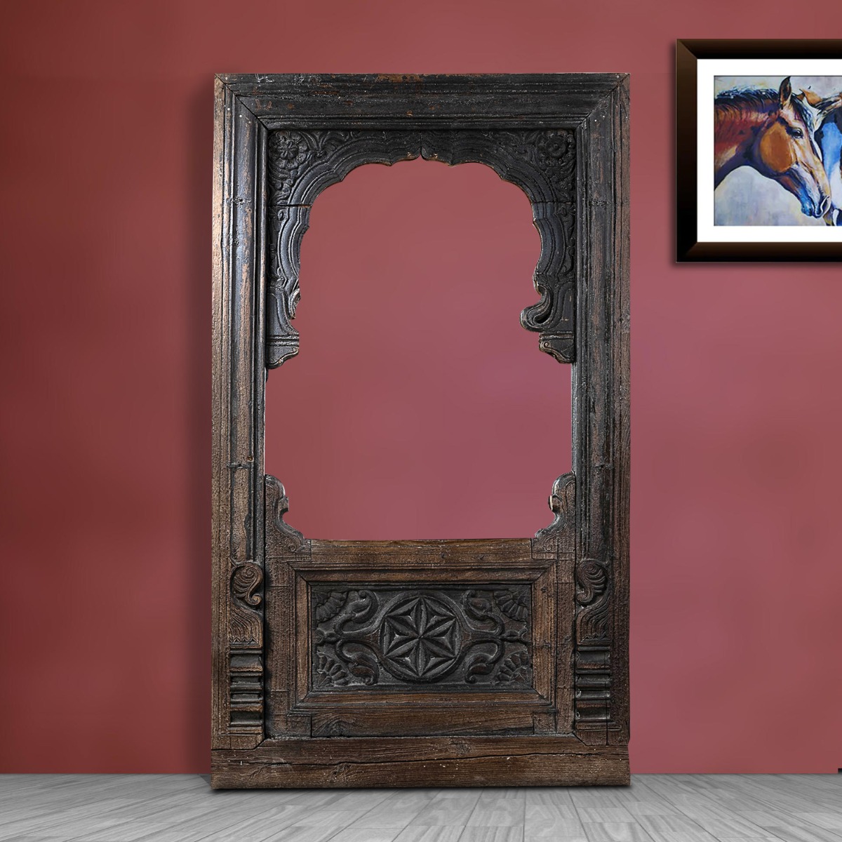 Callisto Jharokha mirror frame reflecting heritage interiors