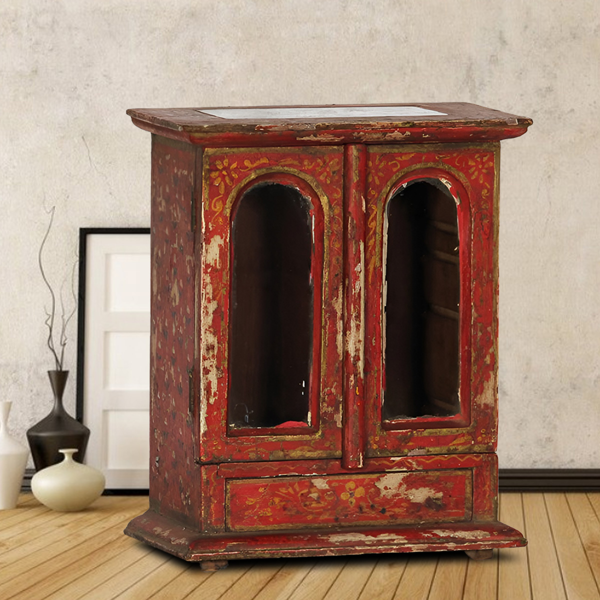 Nikola vintage wooden box designed for decorative storage