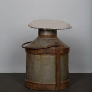  Vintage milk can seater stool