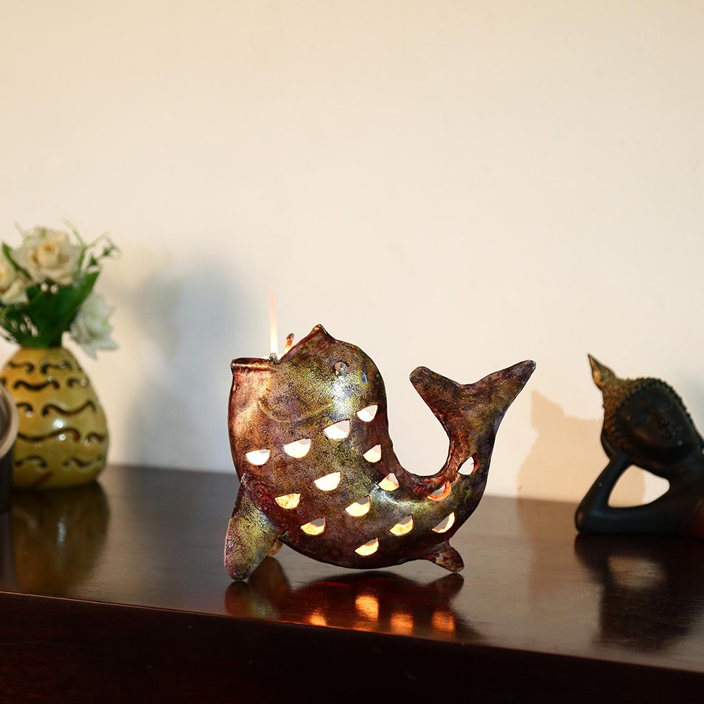 Fish Tea light candle holder 
